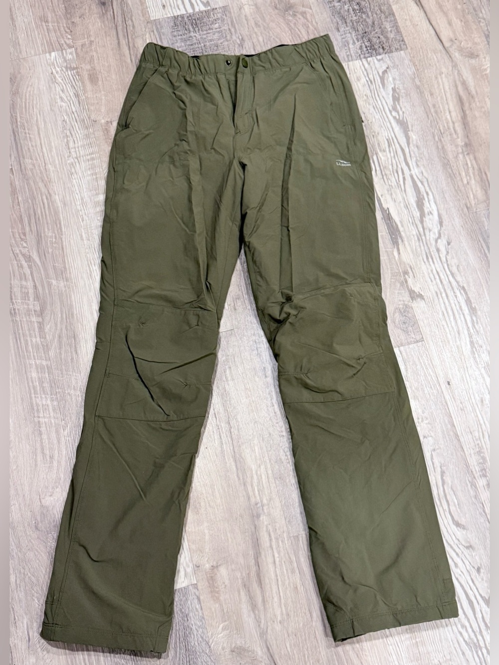 L.L. Bean Boy’s Olive Green Hiking Pants - Lined.
